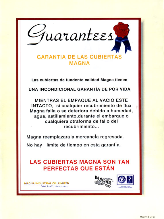 Certificados Y Garantias Iso 9001 00